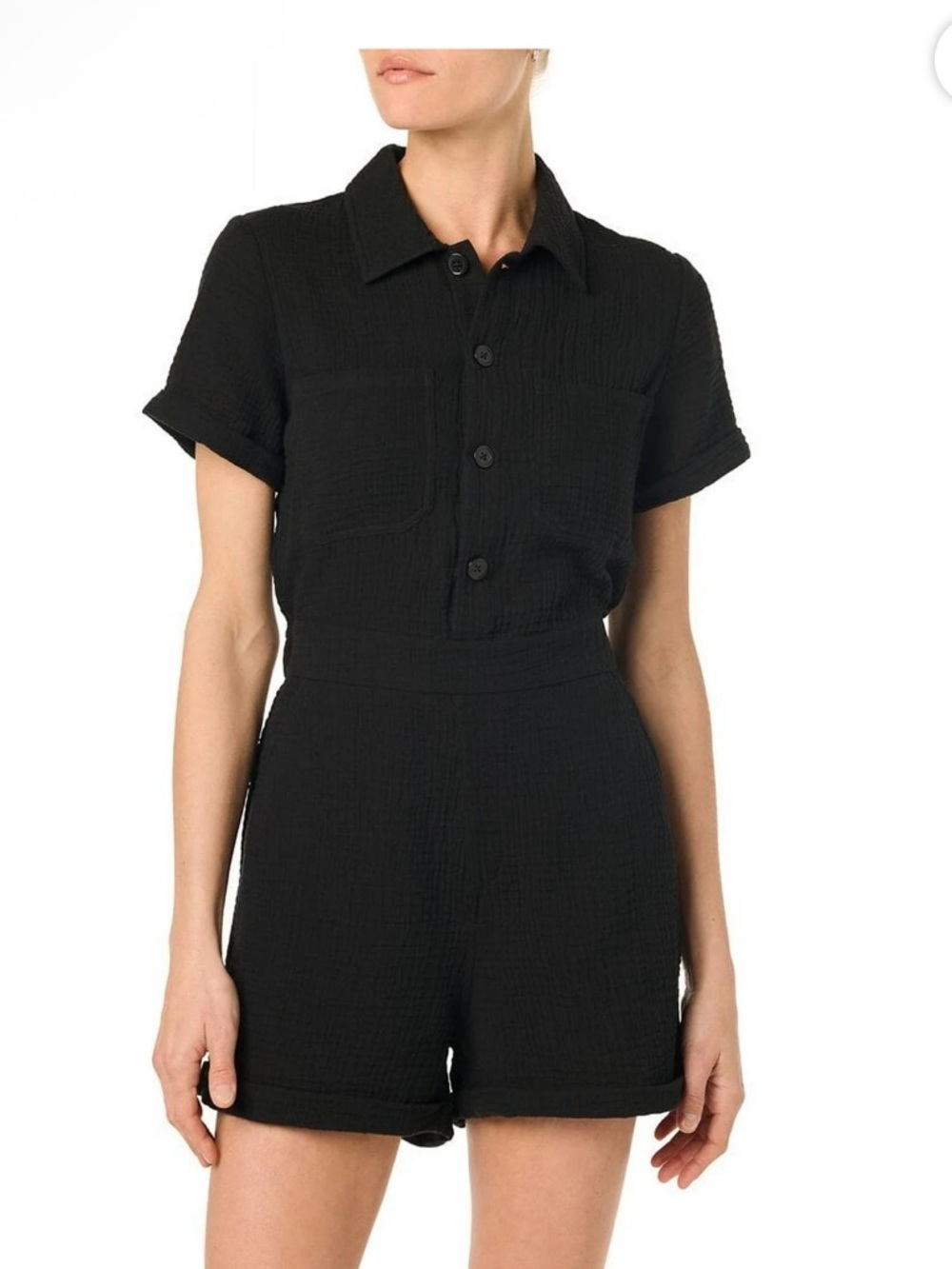 JOE'S Jeans womens Gauze Romper Black size small NWOT